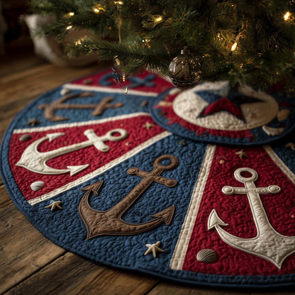 Nautical Anchor Quilted Tree Skirt GFTOTG2217