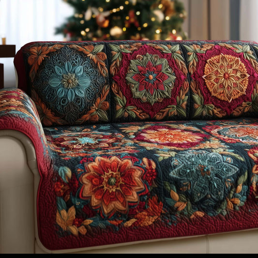Mandala Harmony Quilted Sofa Cover GFTOTG2219