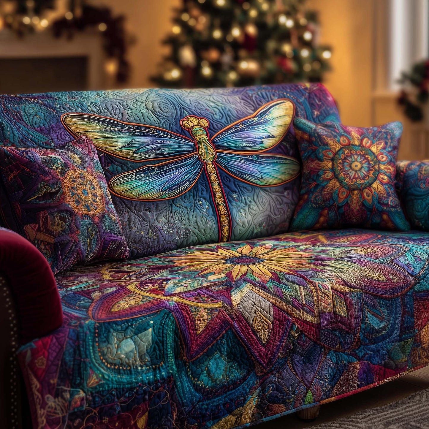 Mandala Harmony Quilted Sofa Cover GFTOTG2220