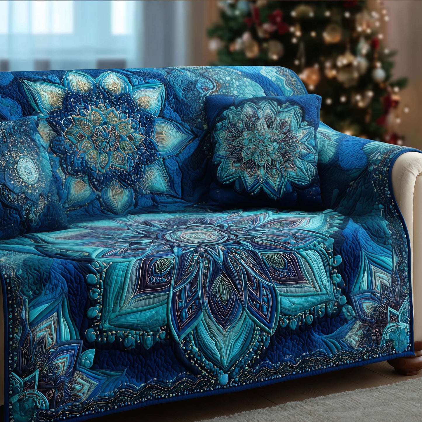 Mandala Harmony Quilted Sofa Cover GFTOTG2221