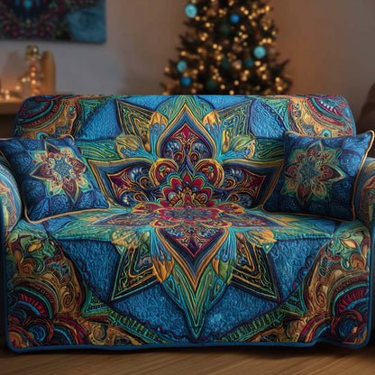 Mandala Harmony Quilted Sofa Cover GFTOTG2222