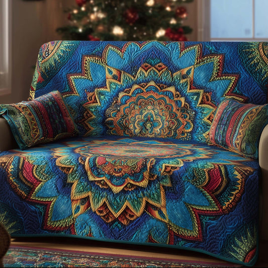 Mandala Harmony Quilted Sofa Cover GFTOTG2223