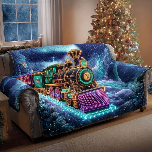 Yuletide Express Quilted Sofa Cover GFTOTG2227