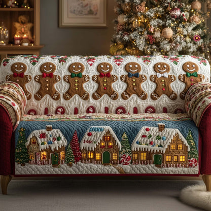 Gingerbread Cookies Quilted Sofa Cover GFTOTG2251