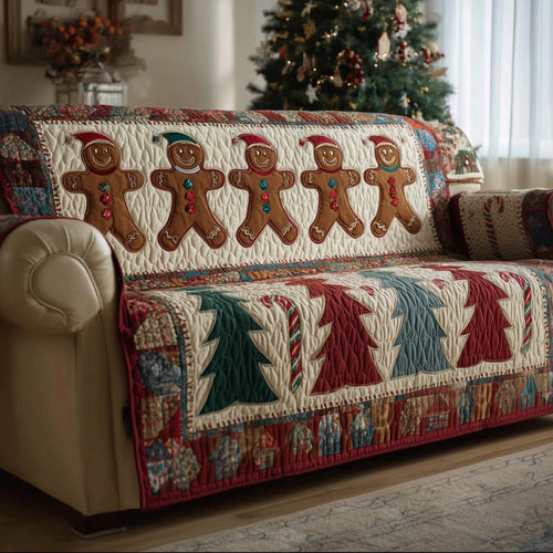 Gingerbread Cookies Quilted Sofa Cover GFTOTG2254