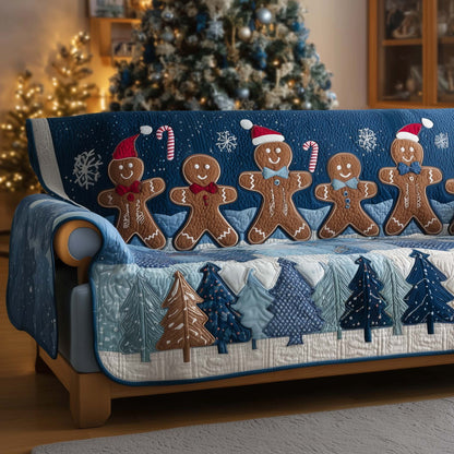 Gingerbread Cookies Quilted Sofa Cover GFTOTG2255