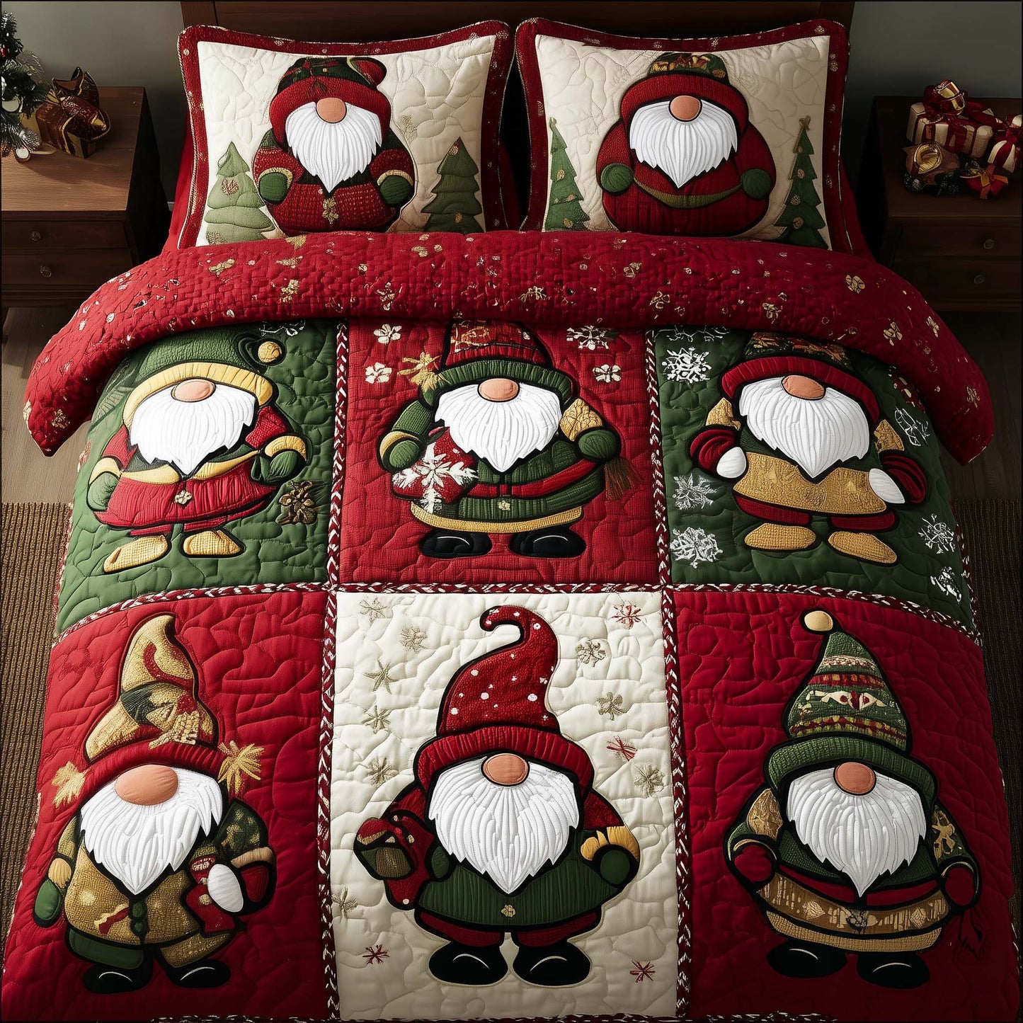 Festive Gnomes Duvet Cover Set GFTOTG2259