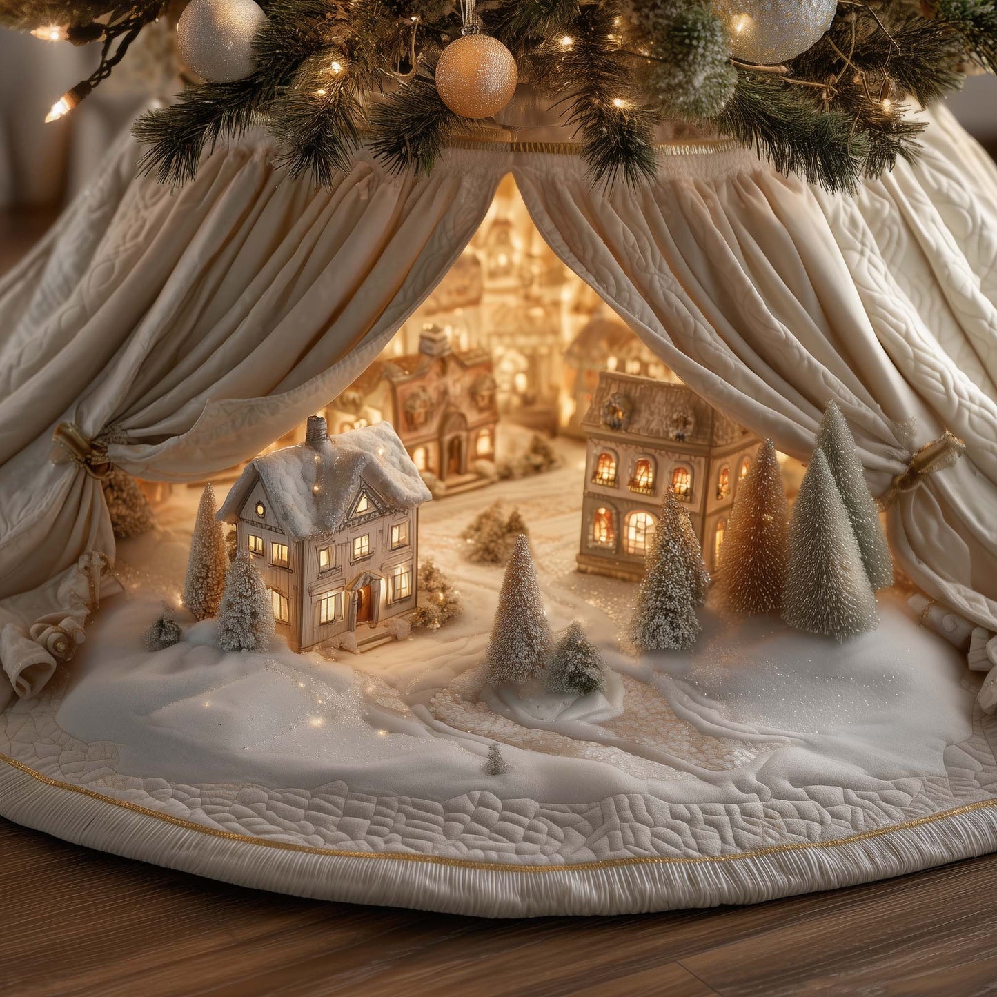 Christmas Wonderland Quilted Tree Skirt GFTOTG2288