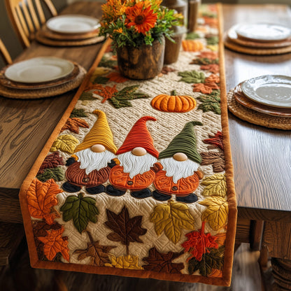 Autumn Gnomes Quilted Table Runner GFTOTG230