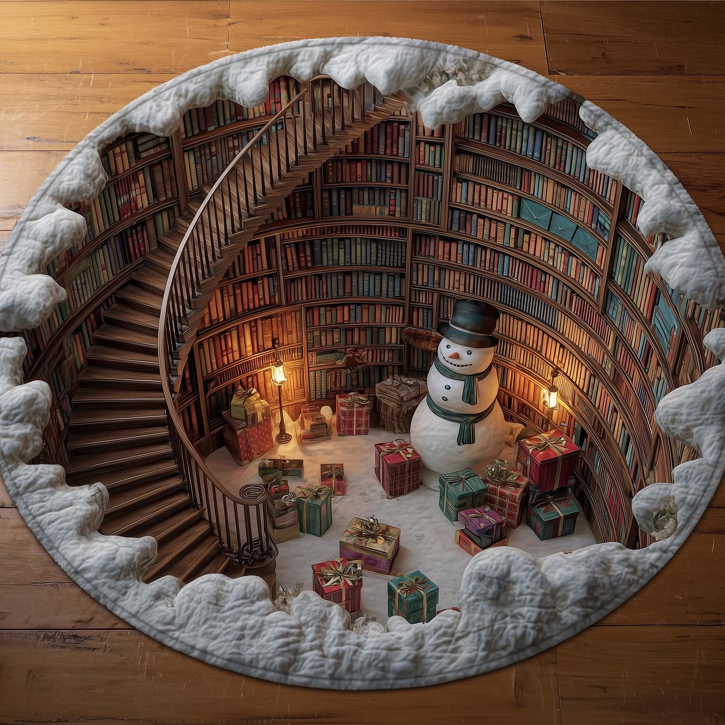 Cozy Book Quilted Round Mat GFTOTG2329