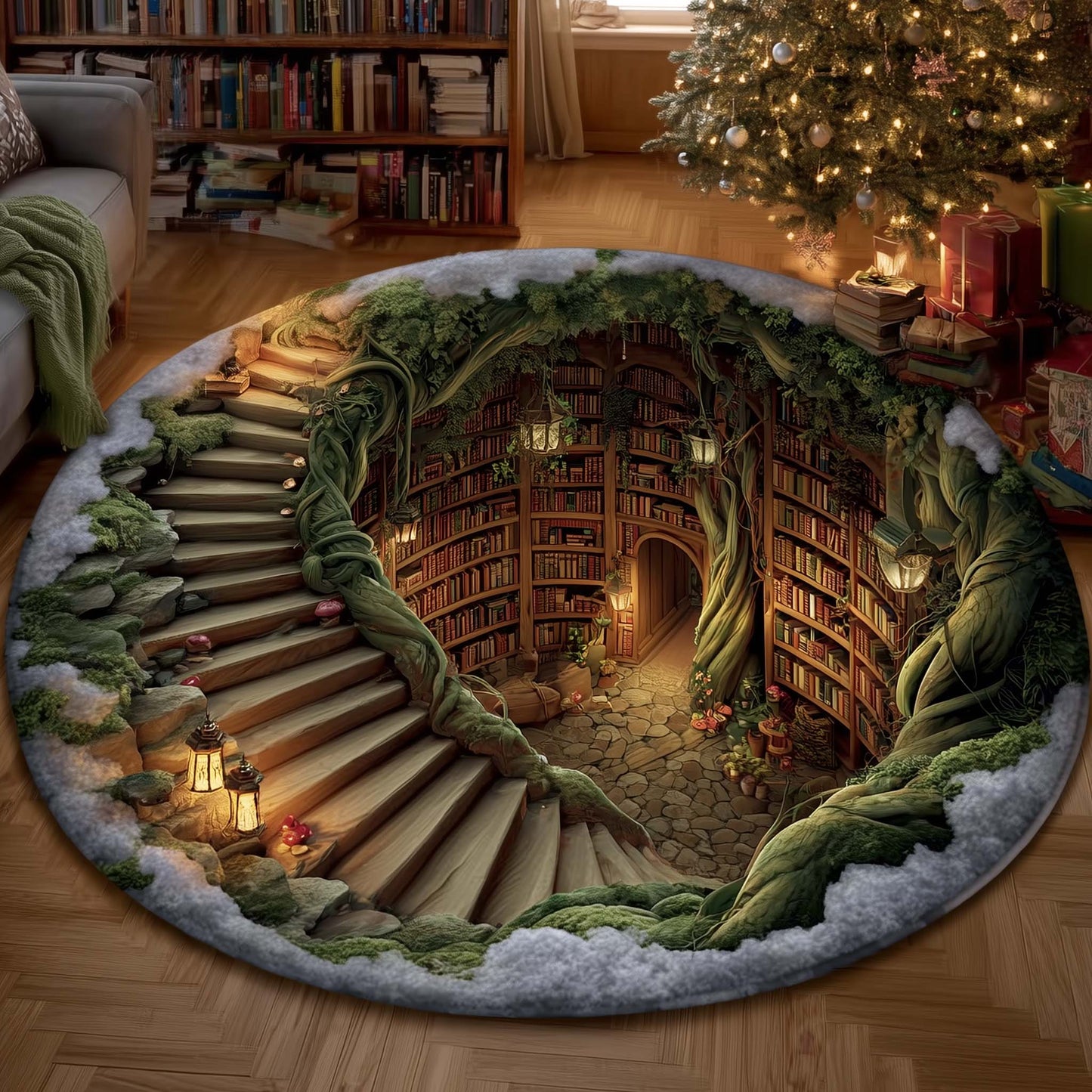 Cozy Book Quilted Round Mat GFTOTG2333