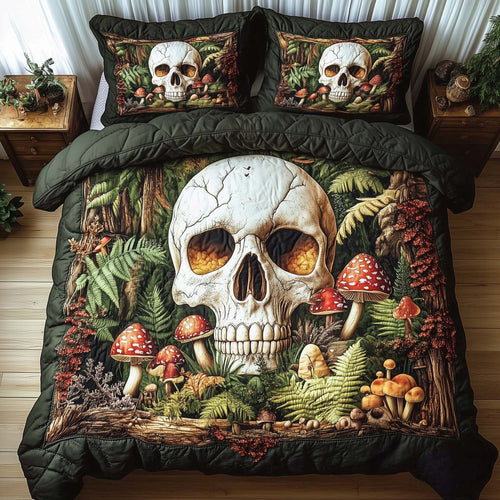 Mushroom Skull Duvet Cover Set GFTOTG2350