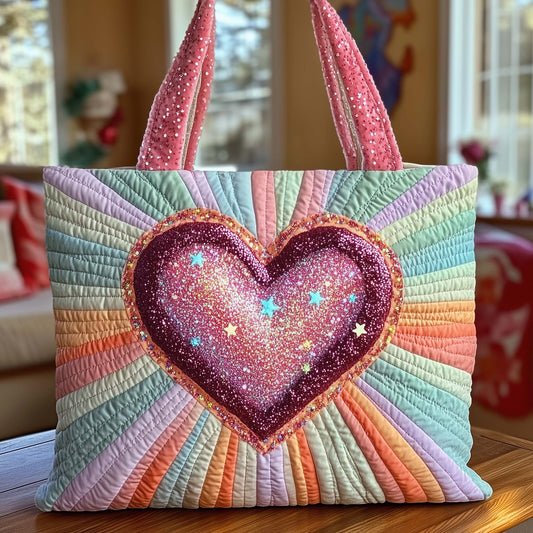 Blooming Heart Quilted Tote Bag GFTOTG2401