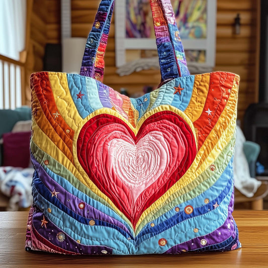 Blooming Heart Quilted Tote Bag GFTOTG2403