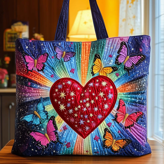 Blooming Heart Quilted Tote Bag GFTOTG2404