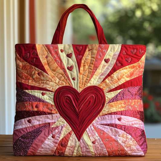 Blooming Heart Quilted Tote Bag GFTOTG2406