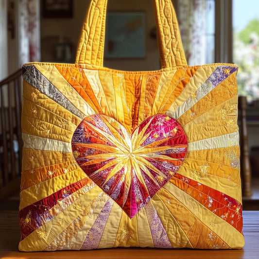 Blooming Heart Quilted Tote Bag GFTOTG2407