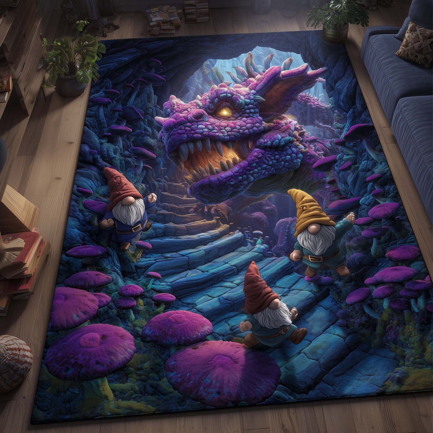 Mushroom Maze Area Rug GFTOTG2419