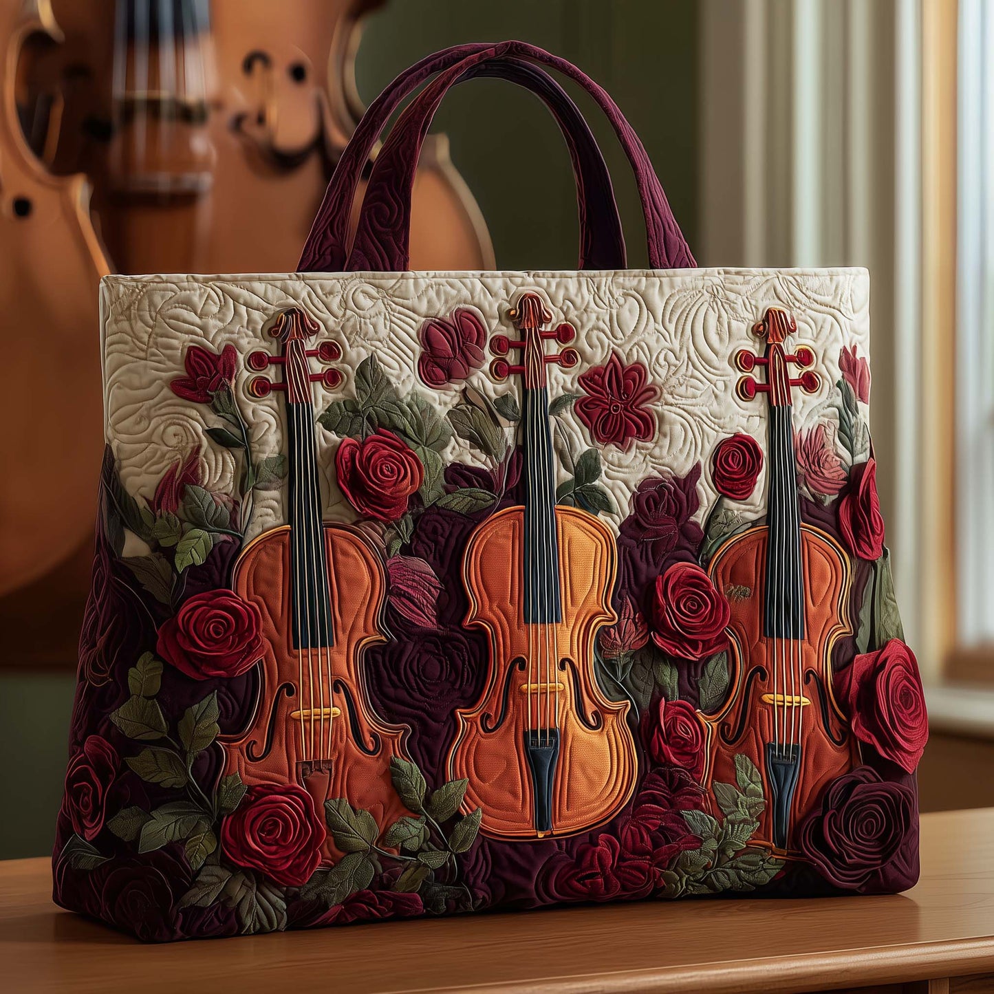 Petal Strings Quilted Tote Bag GFTOTG2460