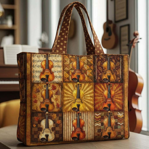 Classic Violins Quilted Tote Bag GFTOTG2463