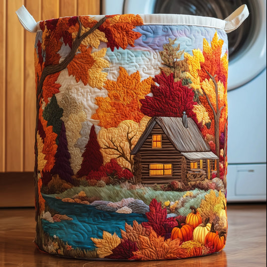 Autumn Cabin Quilted Laundry Basket GFTOTG248