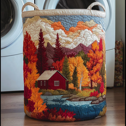 Autumn Cabin Quilted Laundry Basket GFTOTG249