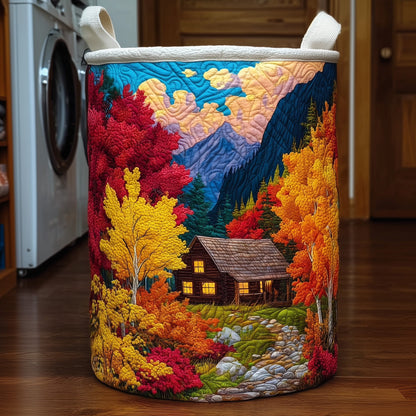 Autumn Cabin Quilted Laundry Basket GFTOTG250