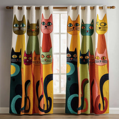 Adorable Cats Quilted Curtains GFTOTG2504