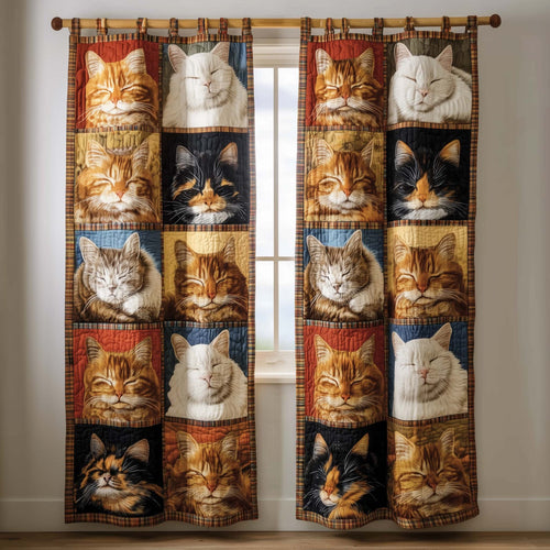 Adorable Cats Quilted Curtains GFTOTG2506