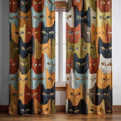 Adorable Cats Quilted Curtains GFTOTG2507