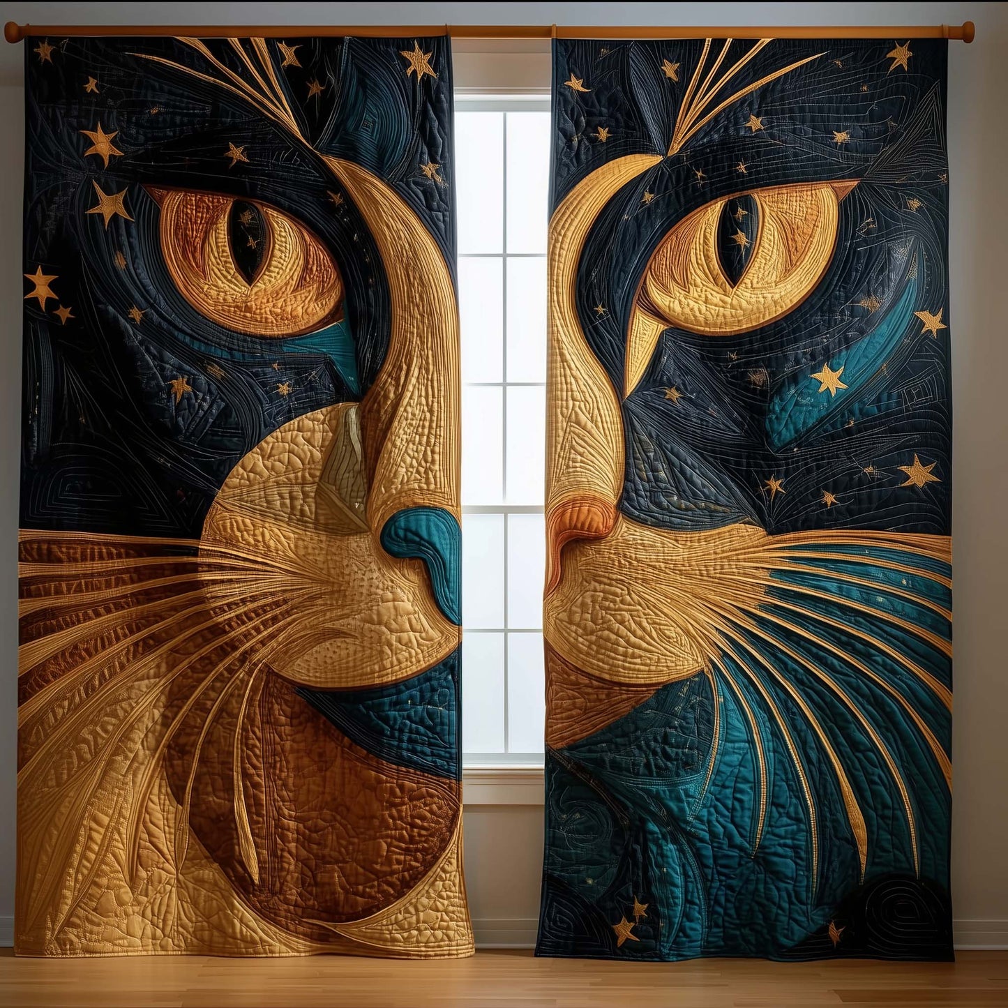 Adorable Cats Quilted Curtains GFTOTG2509