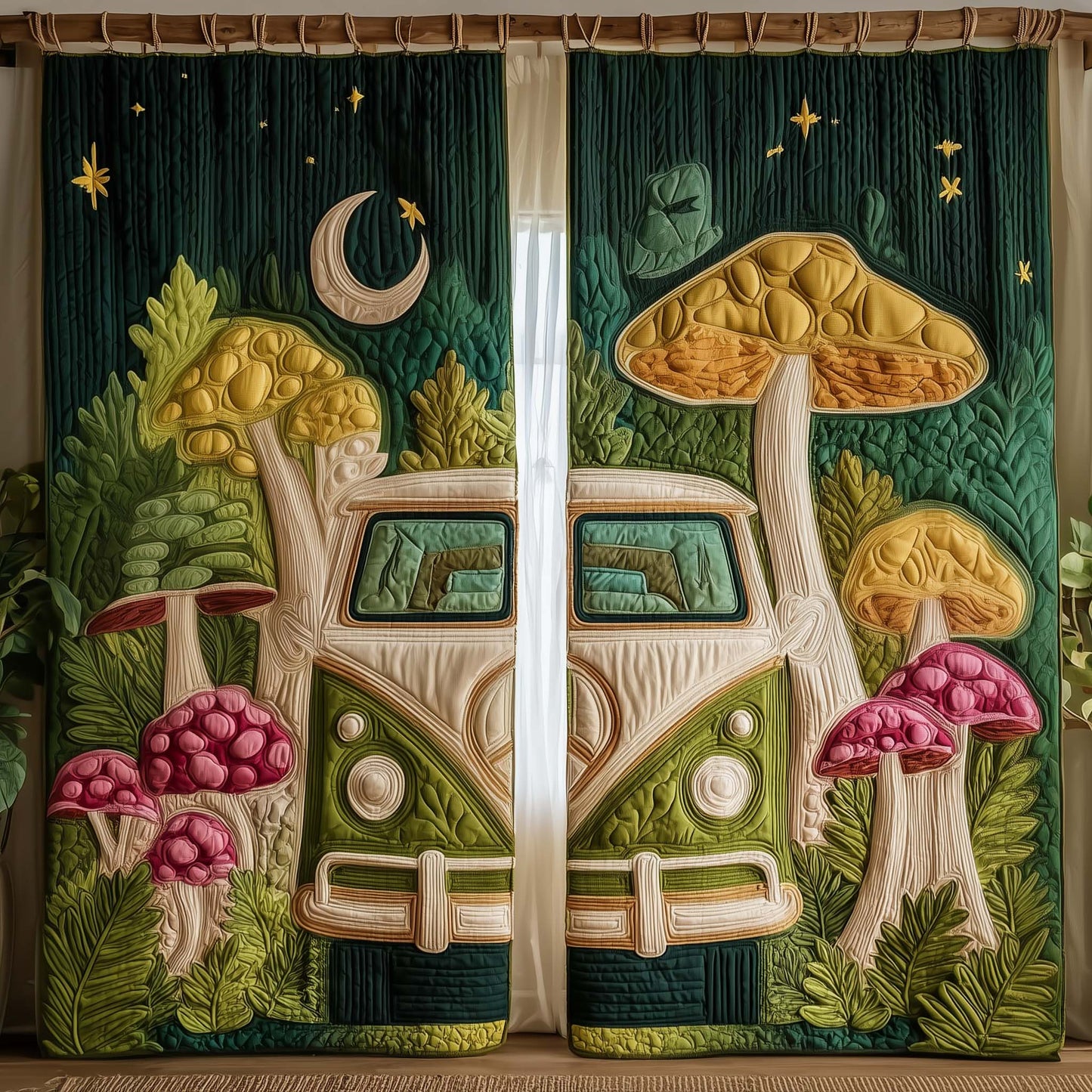 Hippie Journey Quilted Curtains GFTOTG2513