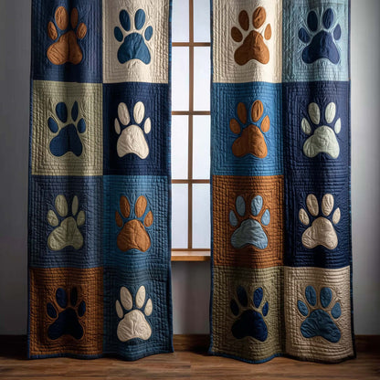 Paws Patchwork Quilted Curtains GFTOTG2518