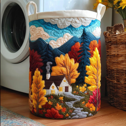 Autumn Cabin Quilted Laundry Basket GFTOTG252