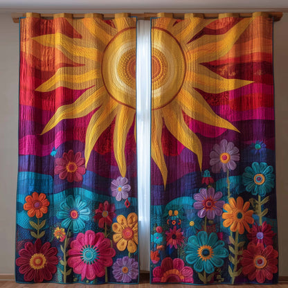 Golden Meadow Quilted Curtains GFTOTG2539