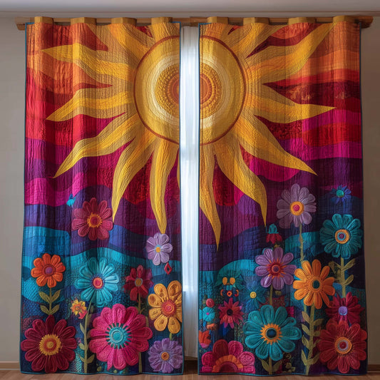 Golden Meadow Quilted Curtains GFTOTG2539