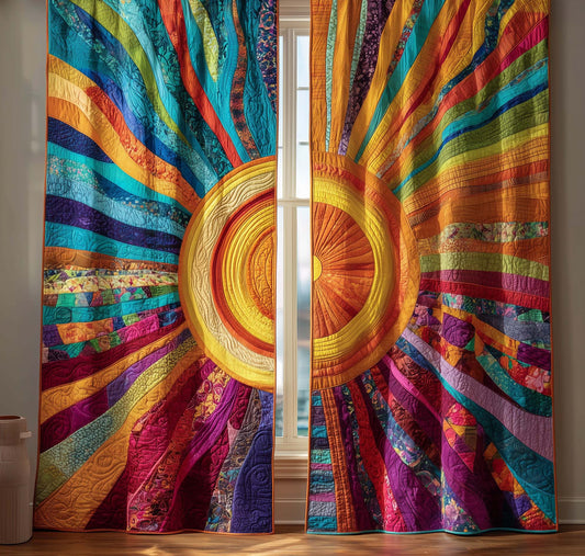 Golden Meadow Quilted Curtains GFTOTG2541