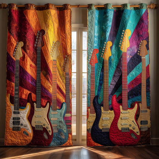 Voltage Strings Quilted Curtains GFTOTG2544