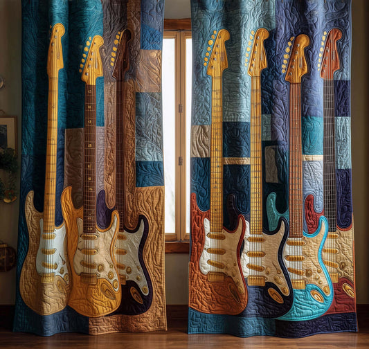 Voltage Strings Quilted Curtains GFTOTG2545