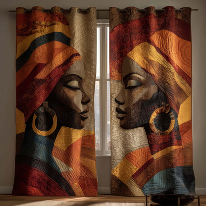 Golden Queens Quilted Curtains GFTOTG2548