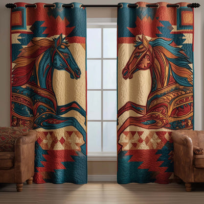 Majestic Horse Quilted Curtains GFTOTG2583