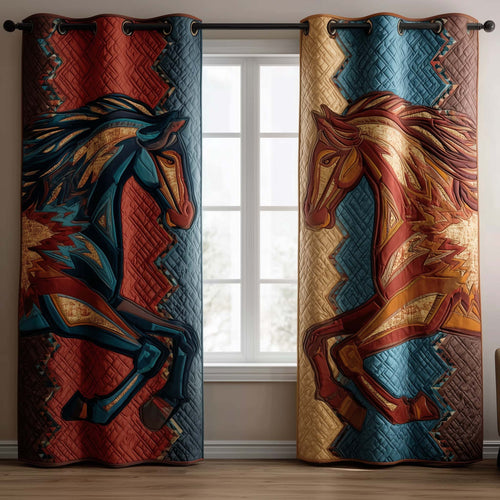 Majestic Horse Quilted Curtains GFTOTG2584