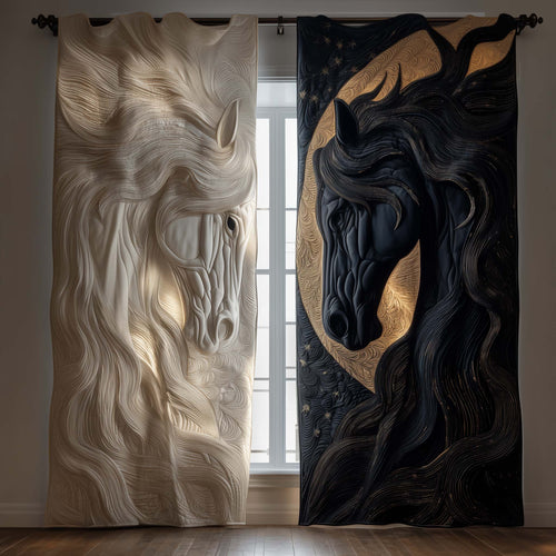 Majestic Horse Quilted Curtains GFTOTG2585