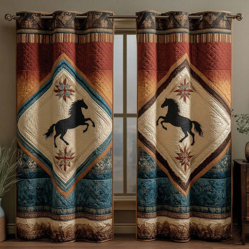 Majestic Horse Quilted Curtains GFTOTG2586