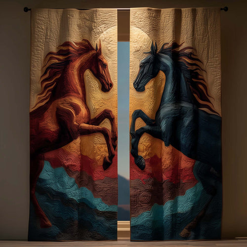 Majestic Horse Quilted Curtains GFTOTG2587