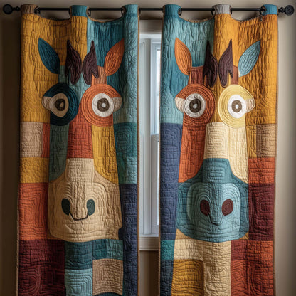 Funky Horse Quilted Curtains GFTOTG2588