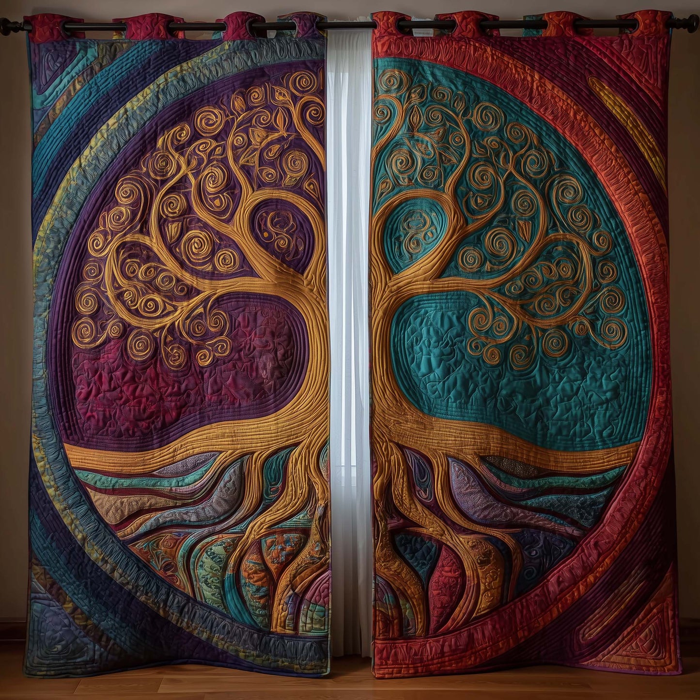 Tree of Life Quilted Curtains GFTOTG2591