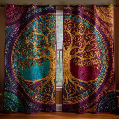 Tree of Life Quilted Curtains GFTOTG2592
