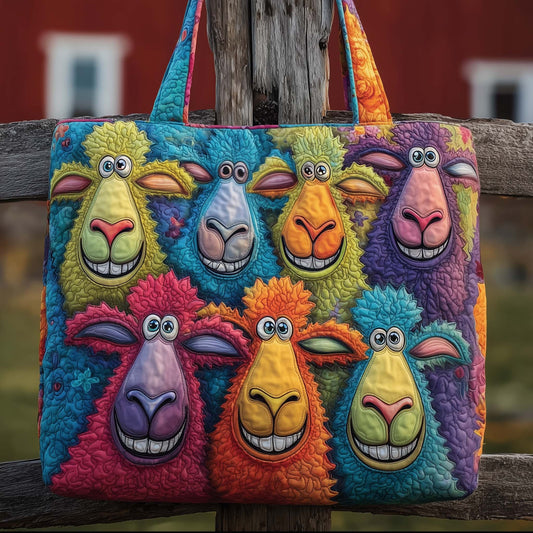Funky Sheep Quilted Tote Bag GFTOTG2594