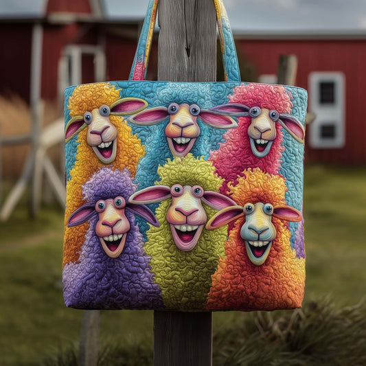 Funky Sheep Quilted Tote Bag GFTOTG2595